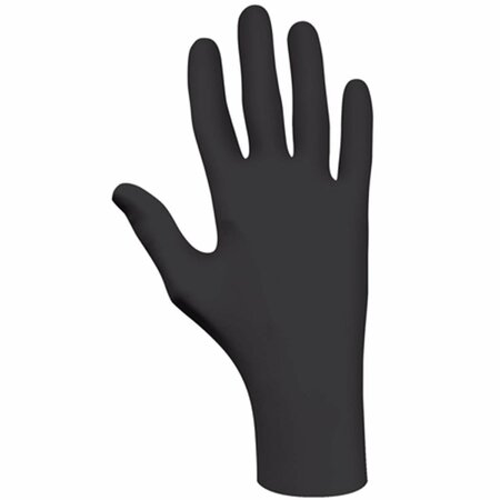 BEST GLOVE N-Dex, Disposable Gloves, 4 mil Palm, Powder-Free, XL, 100 PK, Black 845-7700PFTXL